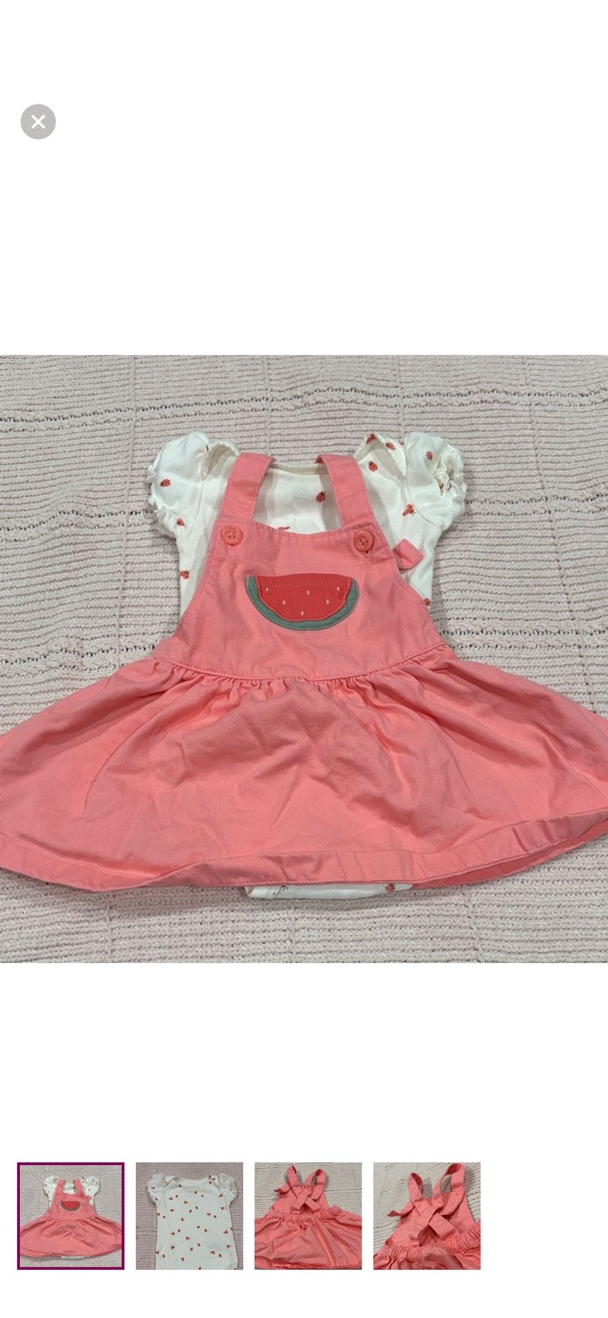 Carters Watermelon And Ladybug Baby Dress