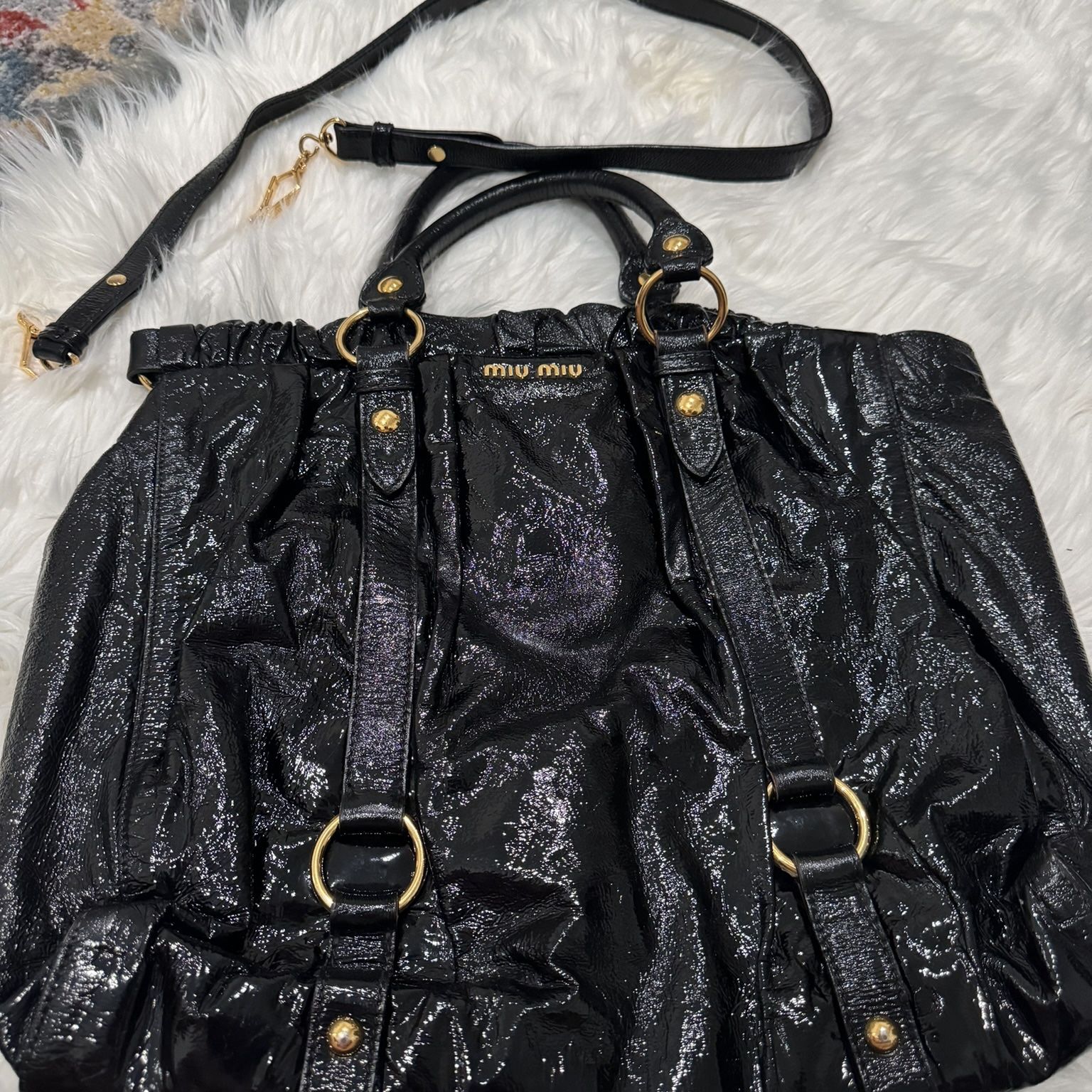 MiuMiu By Prada Satchet Black