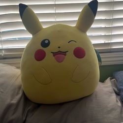 Squishmallow Pikachu Winking
