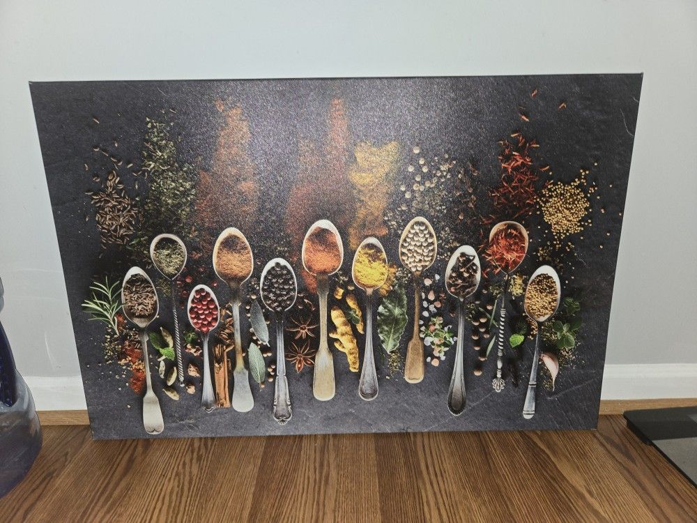 Kitchen Canvas Wall Art (39L x 26w)