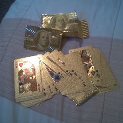 They're Gold $100 Playing Cards