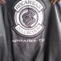 Rockawear  grey leather coat Size 3x