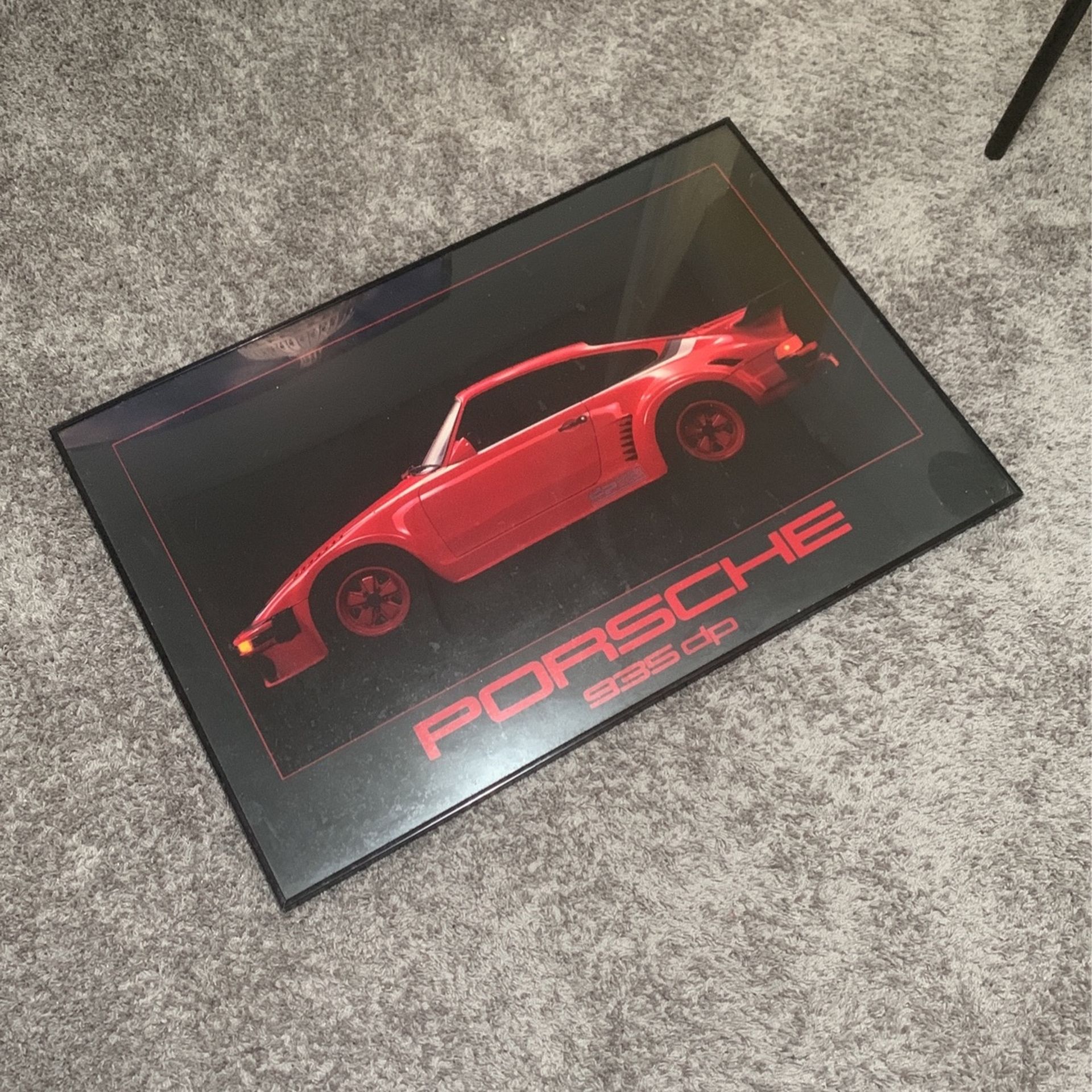 Framed Porsche Picture