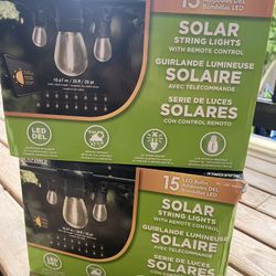 Outdoor solar string lights (2 Boxes)