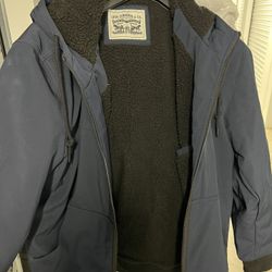 Levi Navy bomber style Mens Xl Blue