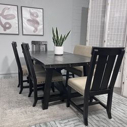 Wood Dining Table set | Living Spaces 