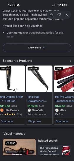 HSI professional hair straightener