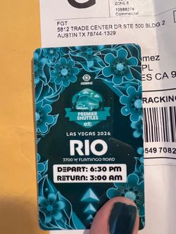 EDC Premier Shuttle depart from Rio