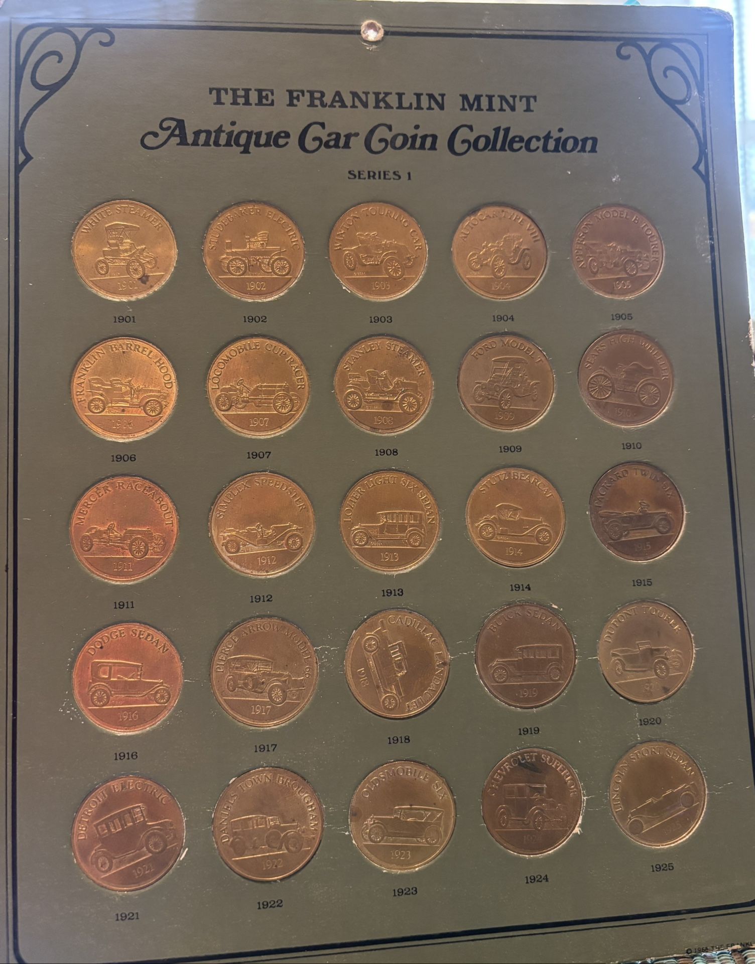 The Franklin Mint Antique Car Collection Series.
