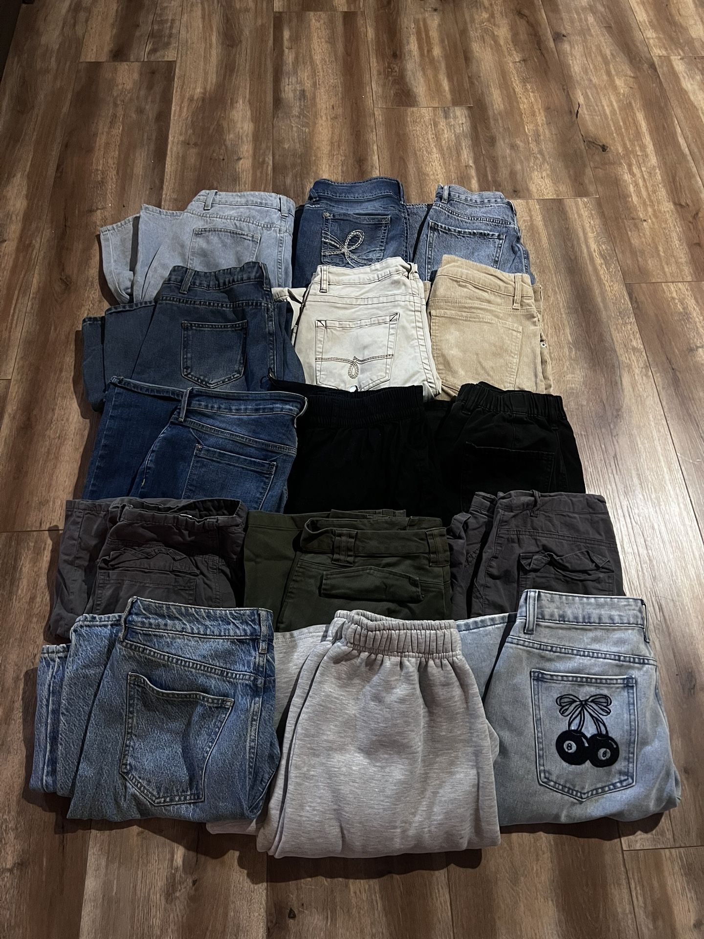 15 pairs of jeans