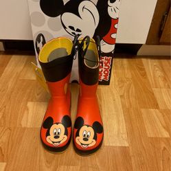 Disney kids Mickey Mouse Rainboots Sizes 1,2,3