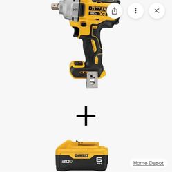  20v Dewalt  1/2” Wench  