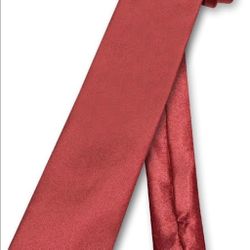 Elegant Red Silk Tie