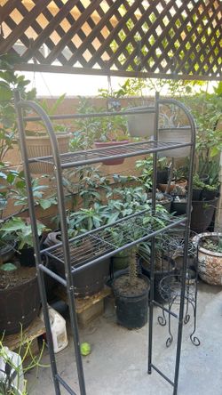 Metal plant stand