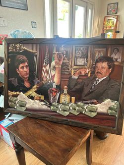 Scarface X El Chapo Framed Art