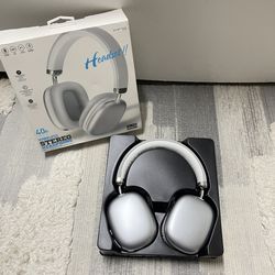 Wireless Headphones with Retractable Cable (silver)