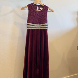 Speechless Maroon Party Dress For Kids