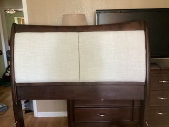 Wood Bed frame And Head Board 