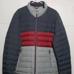 Tommy Hilfiger Real Down Insulated  Packable Puffer Jacket  mens Size Large 