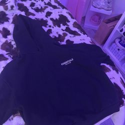 Black Essentials Hoodie 