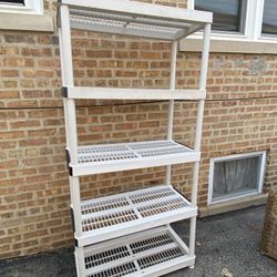 Keter 5 Tier Multi Purpose Storage Shelving Unit White 