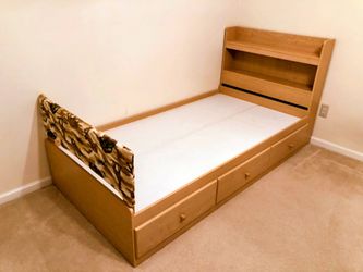 TWIN SIZE STORAGE BED