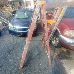 Two  6Ft Werner Fiberglass Step Ladder