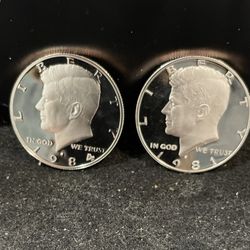 1981 And 1984 S Gem Proof Kennedy Half Dollars 273