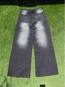 Baggy Black Wash Jeans