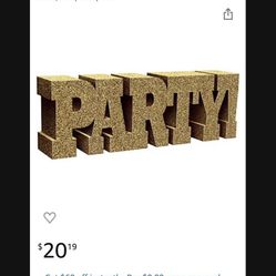 New Glitter Standing Party Sign 