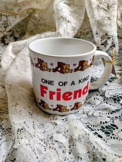 Vintage Russ Berrie "ONE OF A KIND" Teddy Bear Mug