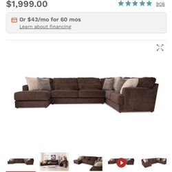 Excellent Condition Sectional Couch Set 