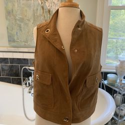 Chico’s Suede  Vest Size 1 Petite