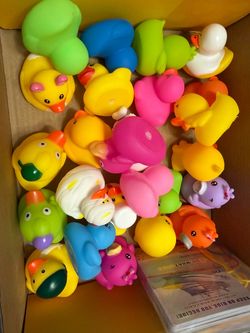 Bulk Lot Novelty Rubber Ducks Mixed Colors Cruise Ready