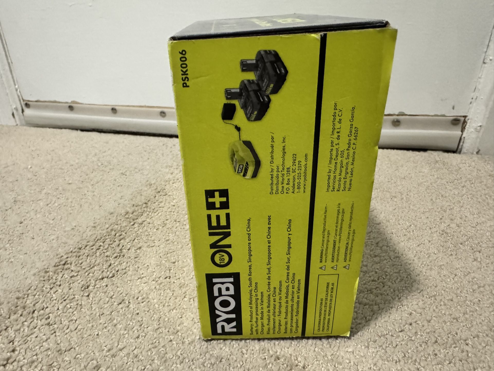  RYOBI 18V ONE+ Lithium-Ion 4.0 Ah Battery (2-Pack) and Charger Kit 