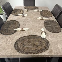 Dining Table woven Nito Vine Placemat set for 6