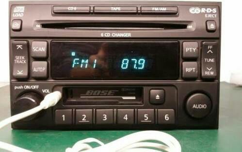 1997-2002 Bose Nissan Pathfinder Maxima Radio 6 Cd Changer W Aux Input