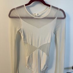 Mesh Long Sleeve Bodysuit 