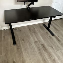 5 Foot Adjustable Desk & 28in Monitor
