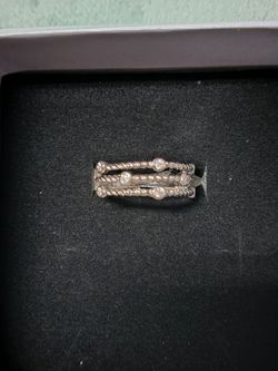 925 Sterling Silver Moissanite Ring