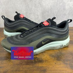 Nike Air Max 97 Ultra 17 HAL Black Olive Hot Air Size 14 AH9945-001 Men’s Shoes OG Rare