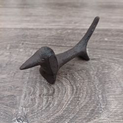Cast Iron Dachshund Dog Decorative Paperweight 
