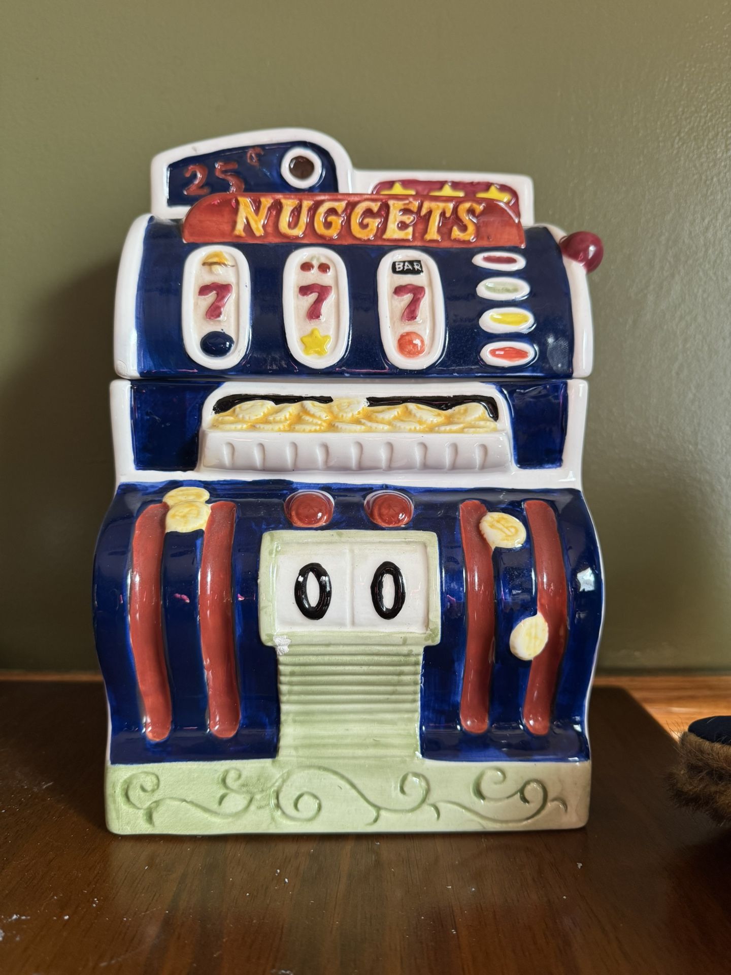 SLOT MACHINE COOKIE JAR