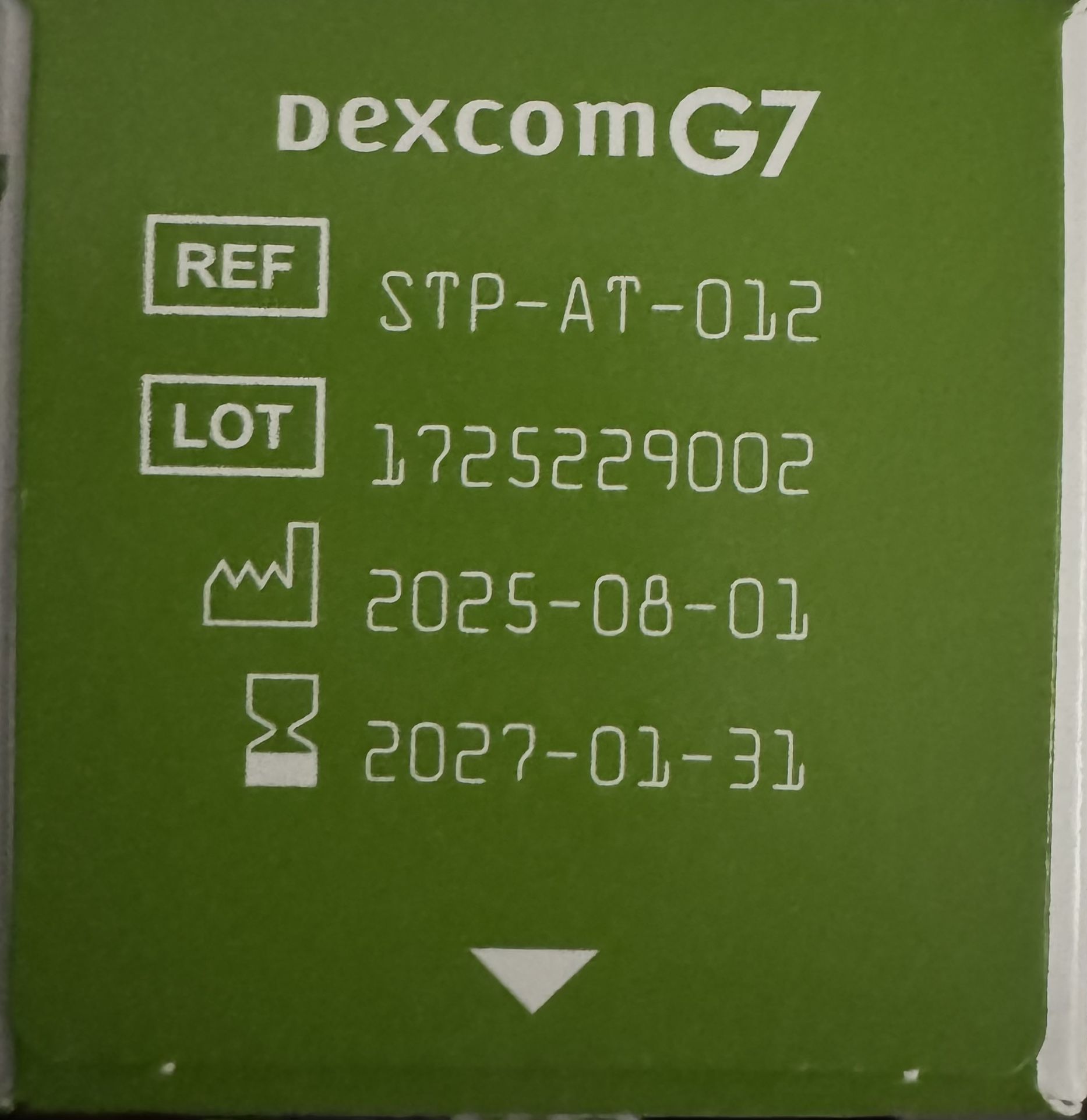 DEXCOM G7 SENSOR BRAND NEW SEALED MINT CONDITION IN BOX EXPIRES 1-31-2027