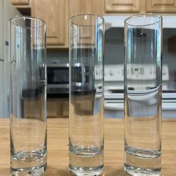 Tall Skinny Vases - Set Of Three