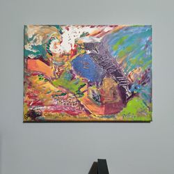 Abstract Painting Acrylic On Canvas 