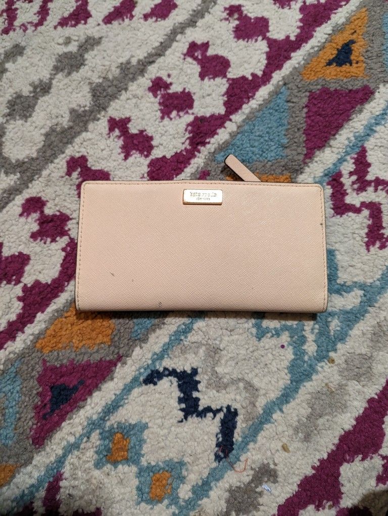 Kate Spade Blush Bi Fold Leather Wallet