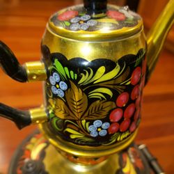 1992 Authentic Russian Samovar with Matching Teapot