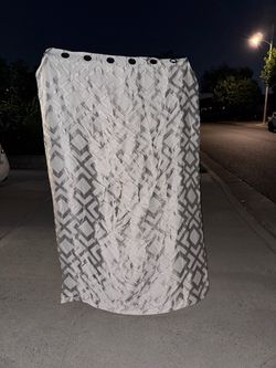 Fabric window curtain