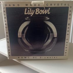 Hand Made Crystal 9.5” Bowl (1984). Unused. 
